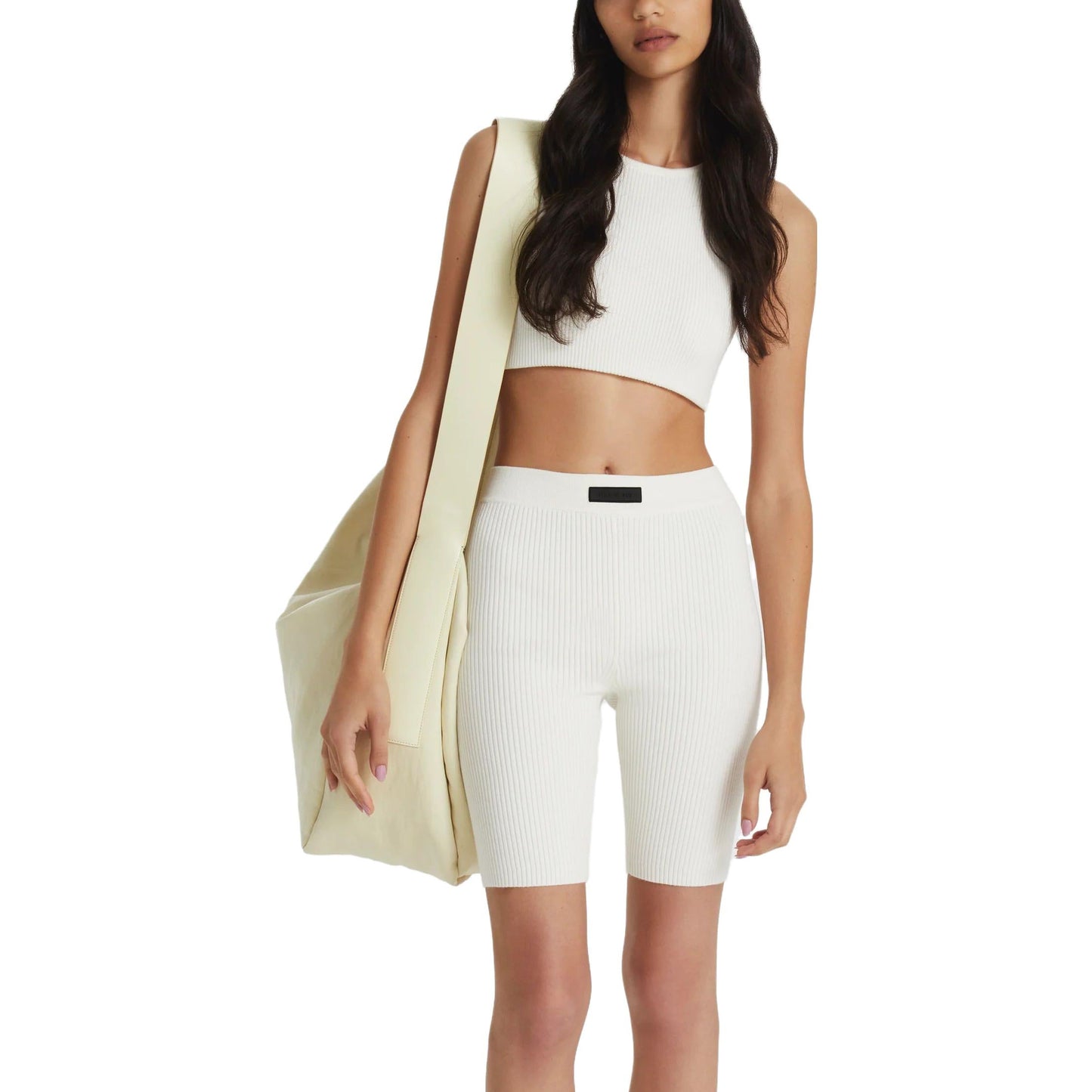 (WMNS) Fear of God Essentials FW23 Biker Shorts 'Cloud Dancer' 192BT235371FW