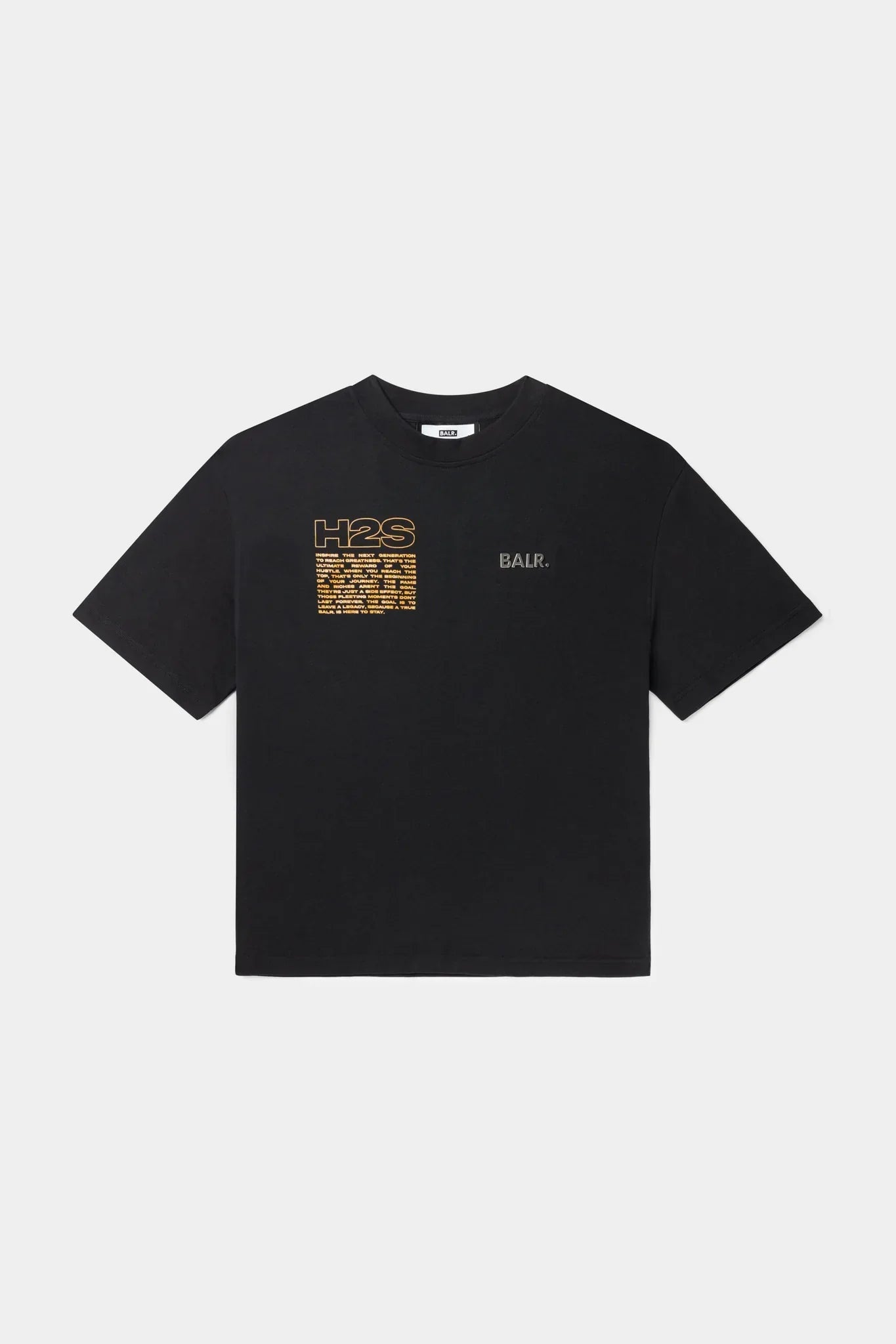 BALR.Joey Box H2S T-Shirt Jet Black