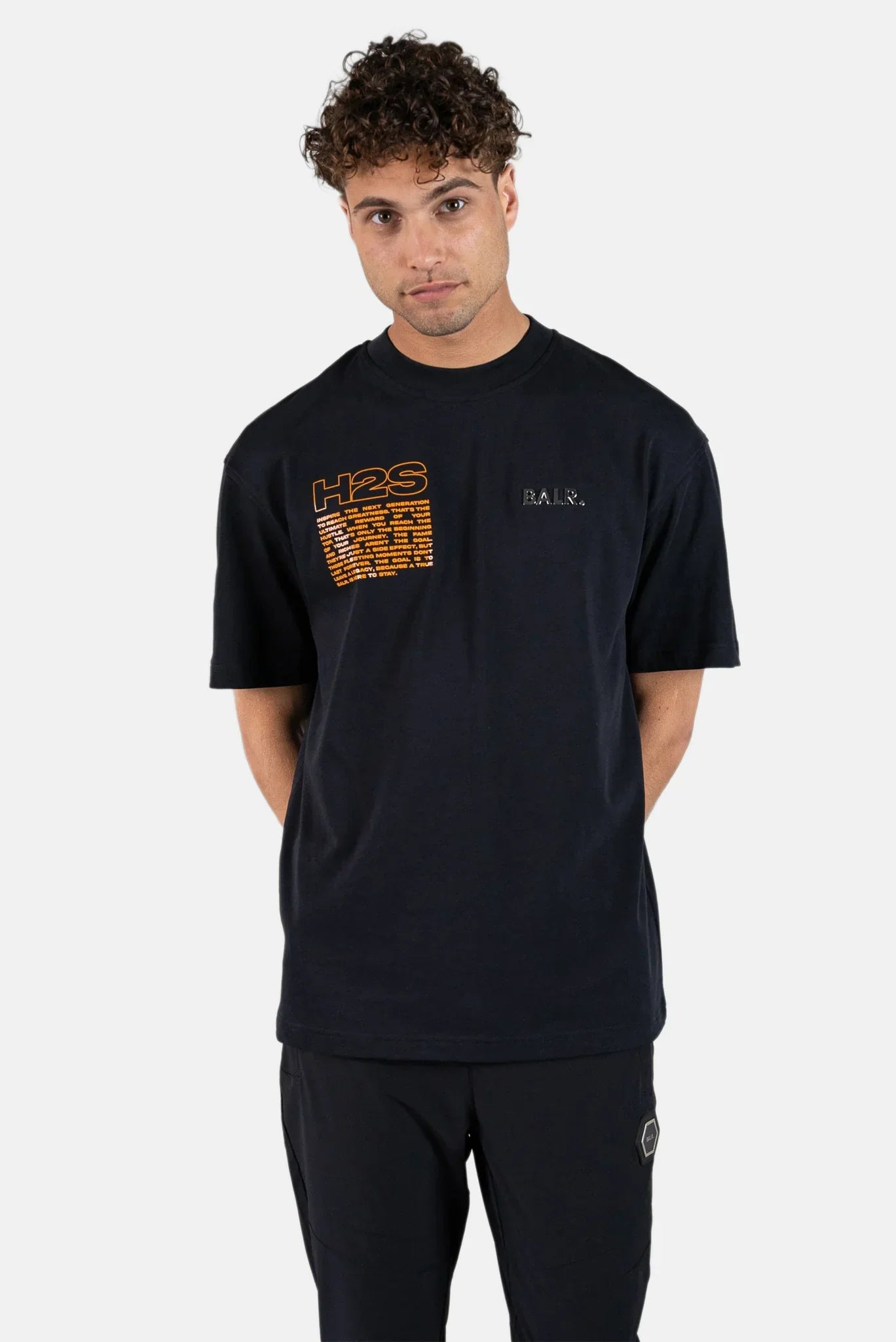 BALR.Joey Box H2S T-Shirt Jet Black