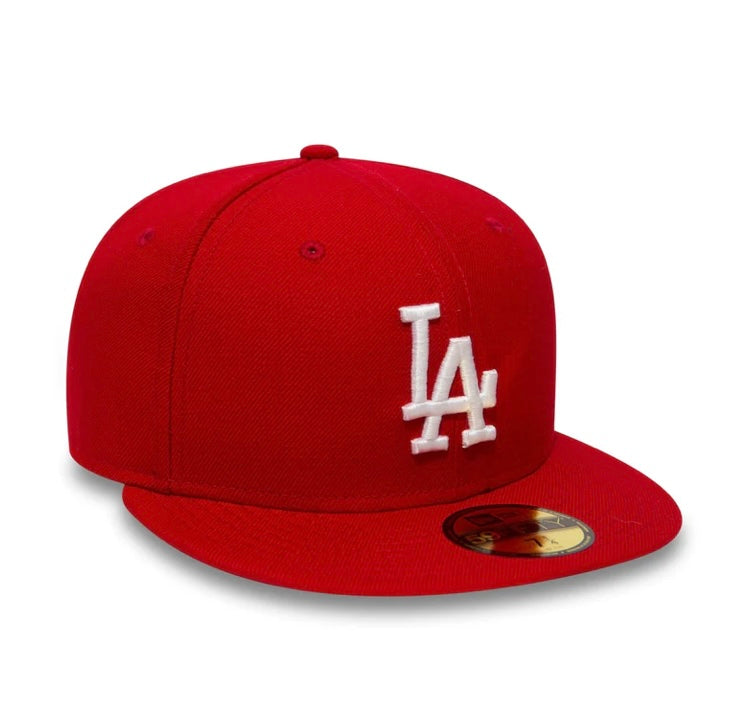 Los Angeles Dodgers 59FIFTY MLB Basic Scarlet/White Cap