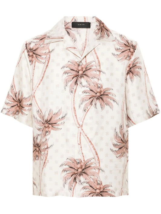 AMIRI Twisted Palms silk shirt