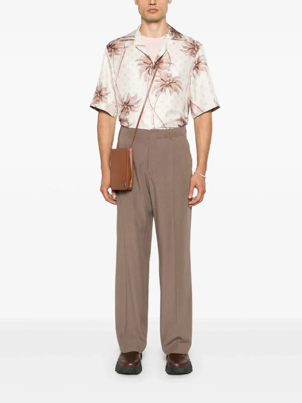 AMIRI Twisted Palms silk shirt