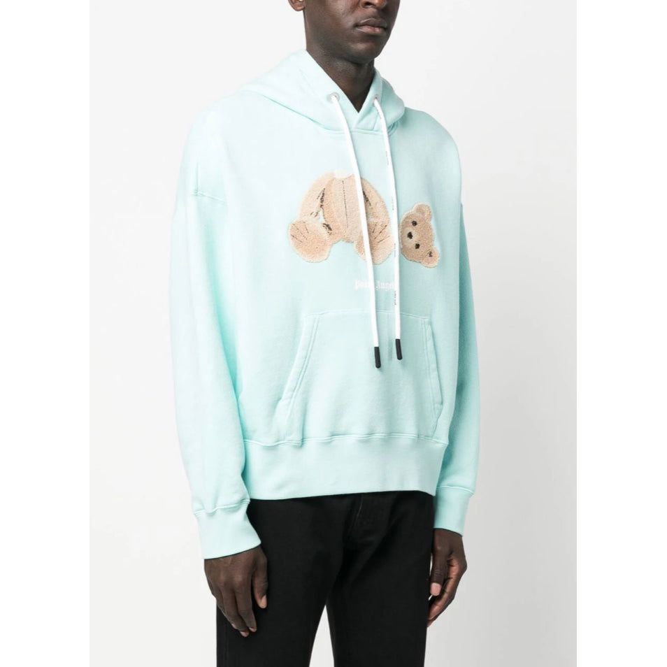 Bear-Print Organic Cotton Hoodie