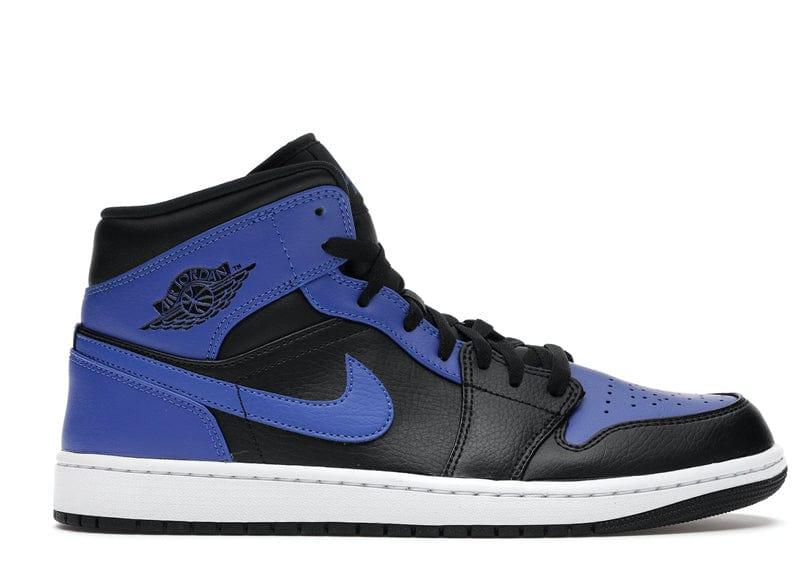 Nike Air Jordan 1 Mid Black Royal Tumbled