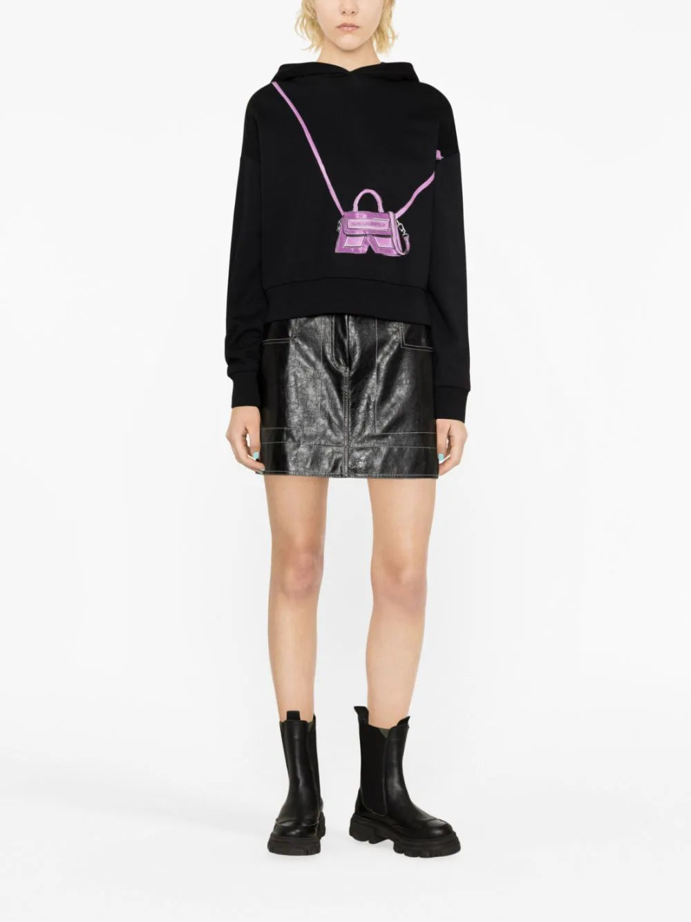 Karl Lagerfeld IKON/K Bag print hoodie