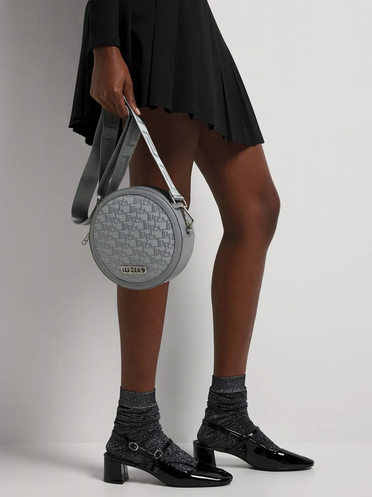 Luella Jacquard Circle Bag