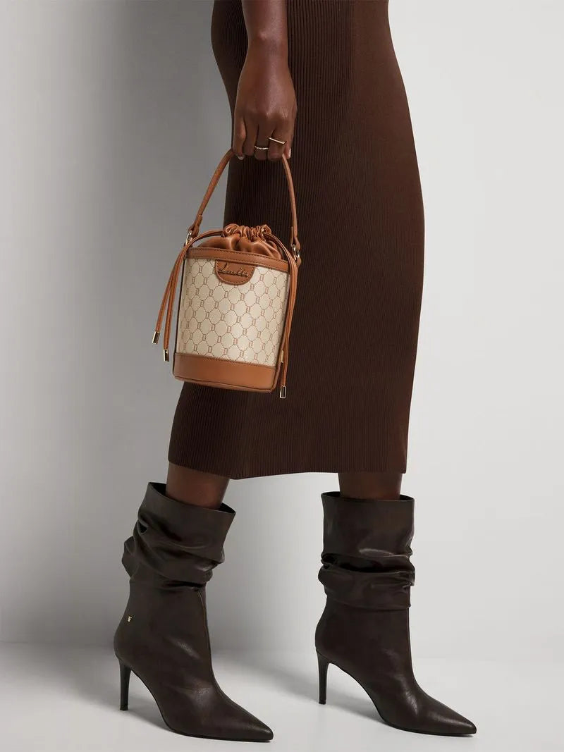 Luella Jacquard Bucket Bag