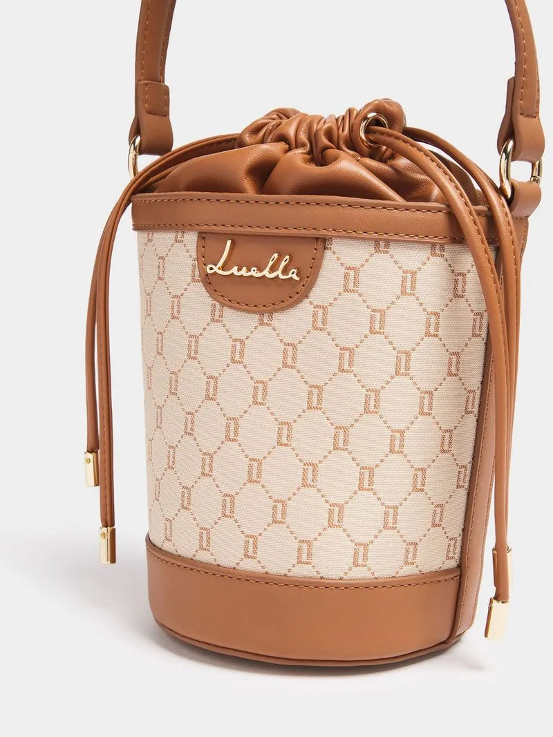Luella Jacquard Bucket Bag