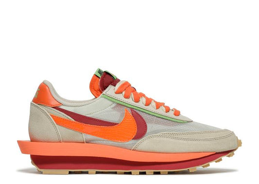 NIKE LDWAFFLE SACAI X CLOT X 'NET ORANGE BLAZE'
