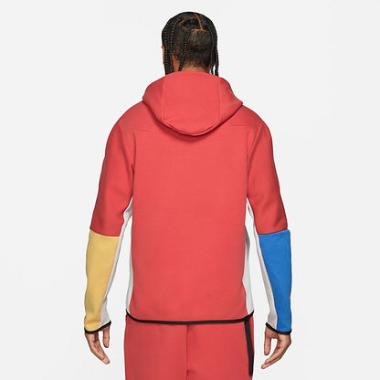 Nike Sportswear Tech Fleece Full-Zip Hoodie 'Lobster Red White' CU4489-605