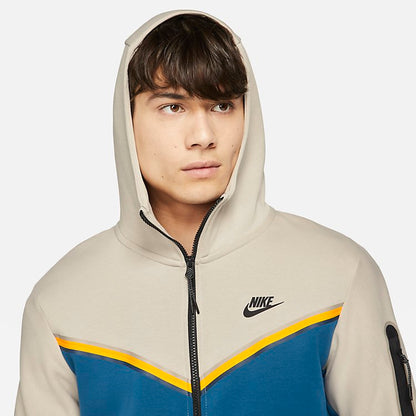 Nike Tech Fleece Full-Zip Hoodie 'Cream Court Blue' CU4489-236