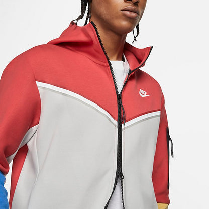 Nike Sportswear Tech Fleece Full-Zip Hoodie 'Lobster Red White' CU4489-605