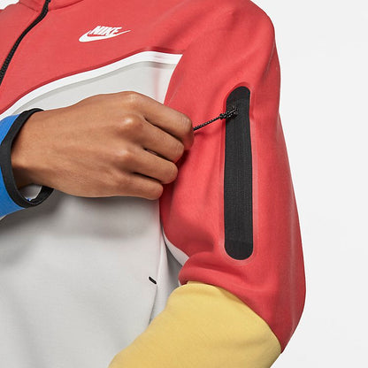 Nike Sportswear Tech Fleece Full-Zip Hoodie 'Lobster Red White' CU4489-605