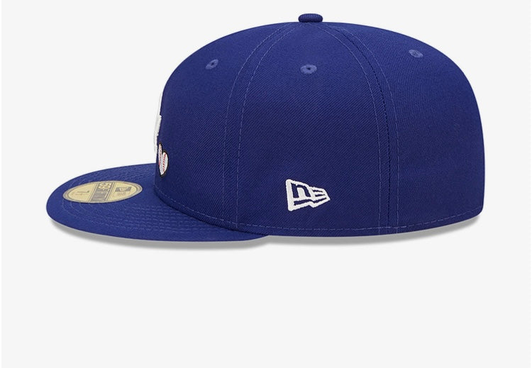 LA Dodgers MLB Team Heart Blue 59FIFTY Fitted Cap