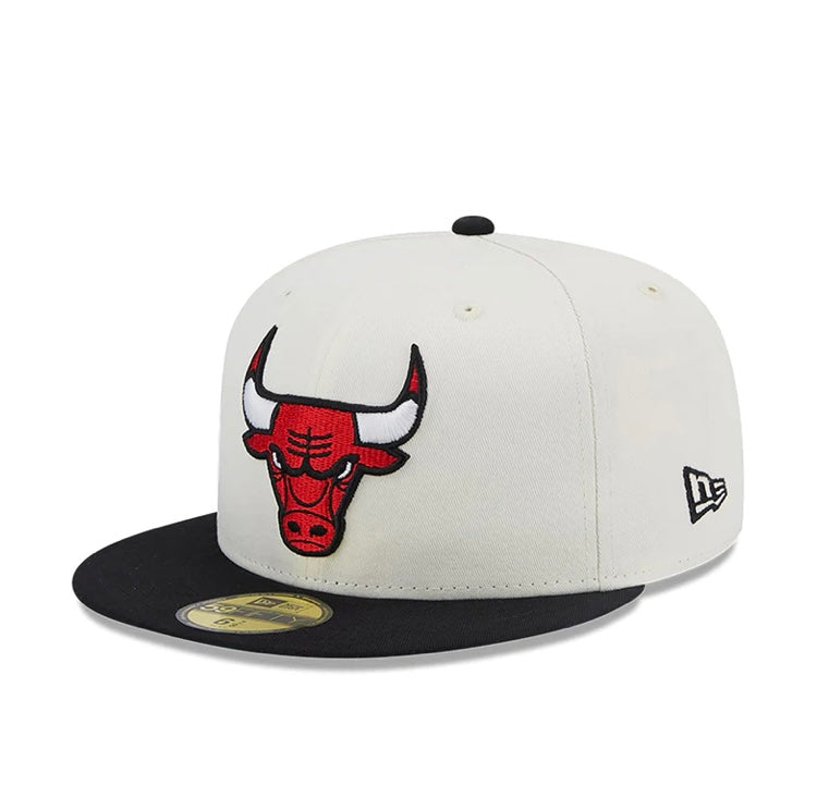 Chicago Bulls 59FIFTY Championships White/Black Cap
