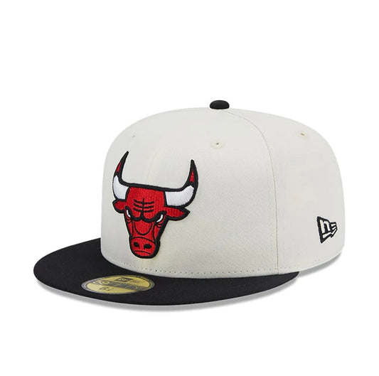 Chicago Bulls 59FIFTY Championships White/Black Cap