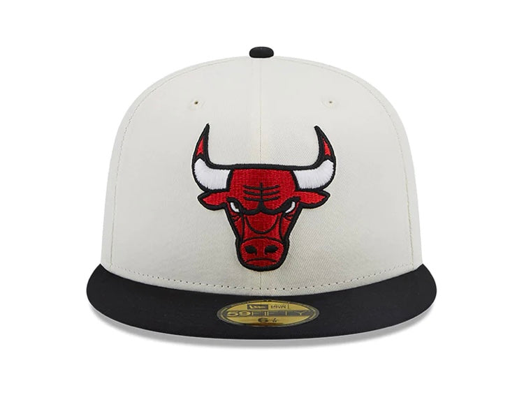 Chicago Bulls 59FIFTY Championships White/Black Cap