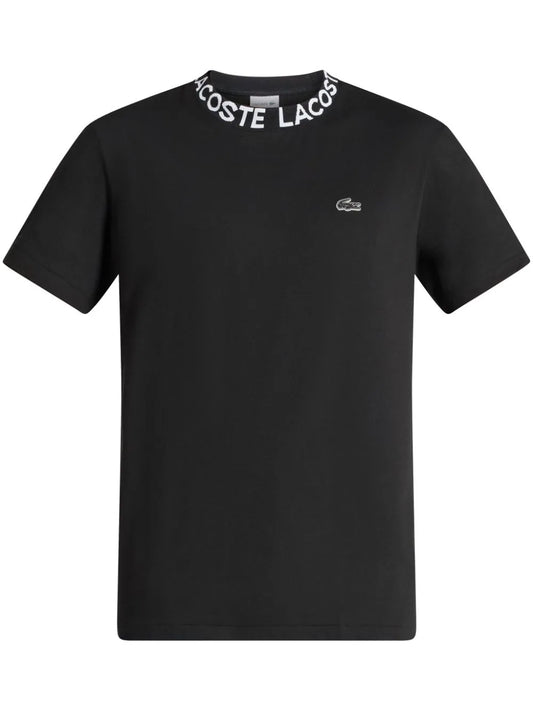 Lacoste logo-collar cotton piqué T-shirt
