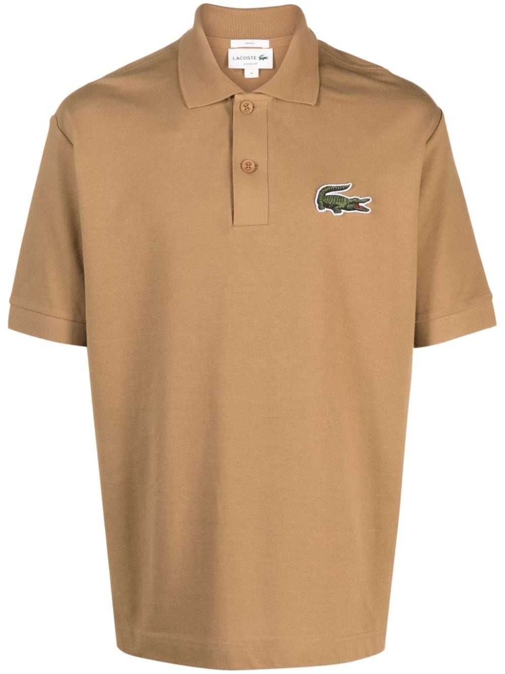 Lacoste logo-patch short-sleeved polo shirt