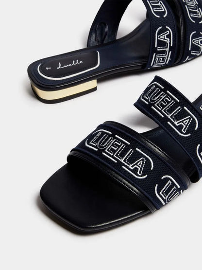 Luella Embroidered Chain Mules Luella