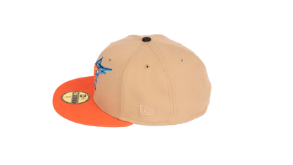 New Era 59Fifty Florida Marlins 2003 world Series "Stone Age Pack" Fitted Hat - Tan
