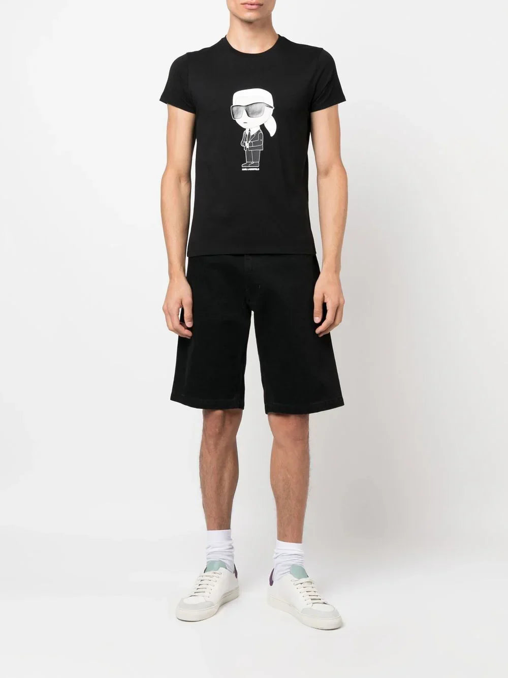 Karl Lagerfeld Ikonik organic-cotton T-sh