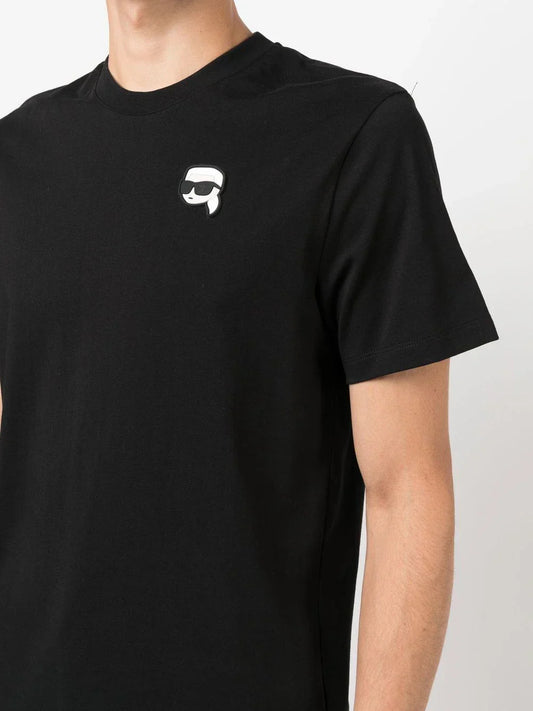 Karl Lagerfeld Ikonik Patch organic-cotton T-shirt