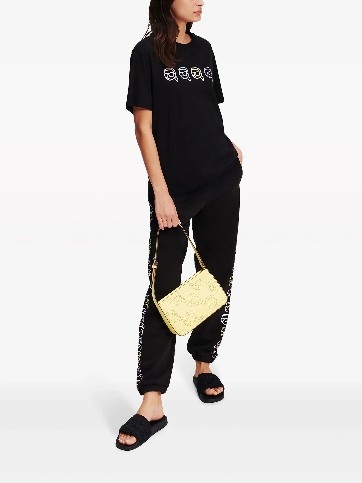 Karl Lagerfeld Ikonik Outline organic-cotton T-shirt