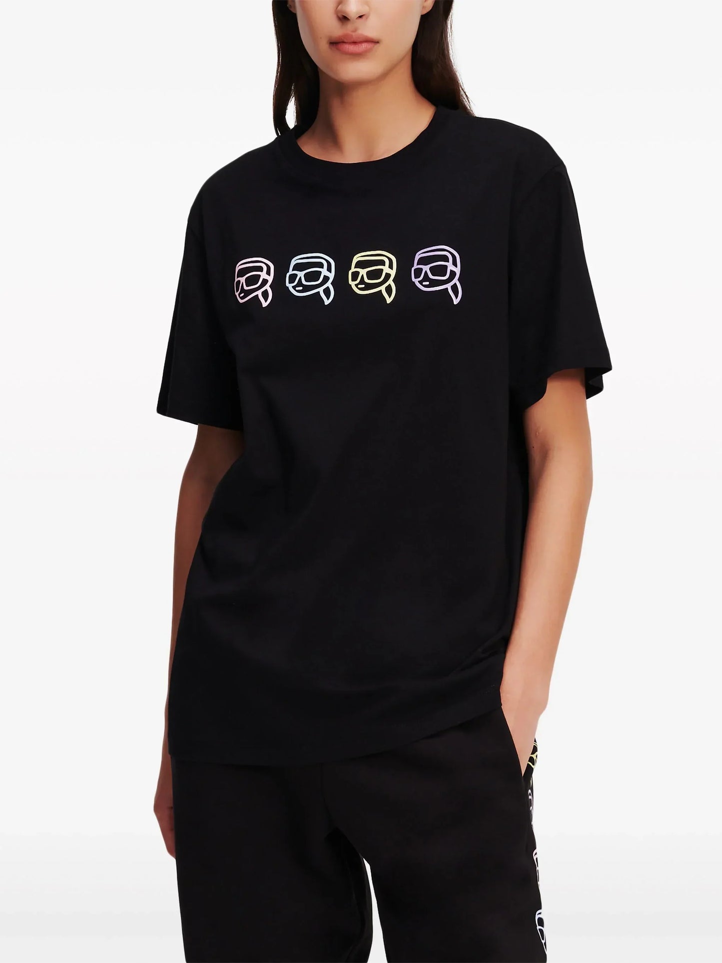Karl Lagerfeld Ikonik Outline organic-cotton T-shirt
