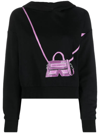 Karl Lagerfeld IKON/K Bag print hoodie