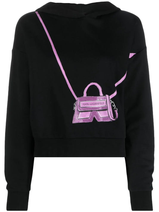 Karl Lagerfeld IKON/K Bag print hoodie