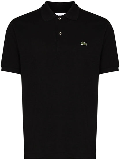 Lacoste logo-patch short-sleeve polo shirt