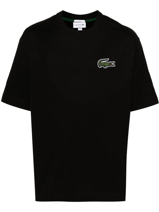 Lacoste logo-patch cotton T-shirt