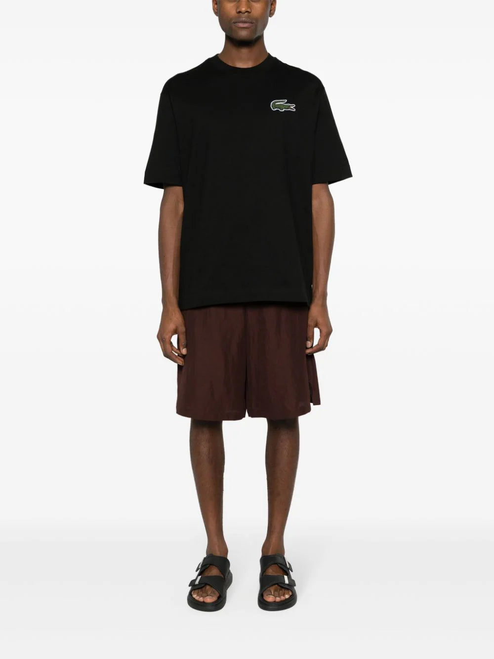 Lacoste logo-patch cotton T-shirt