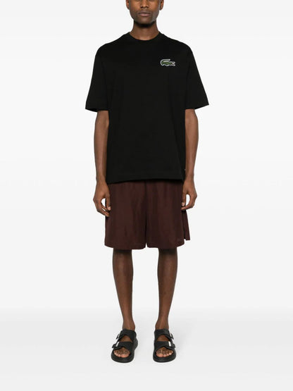 Lacoste logo-patch cotton T-shirt