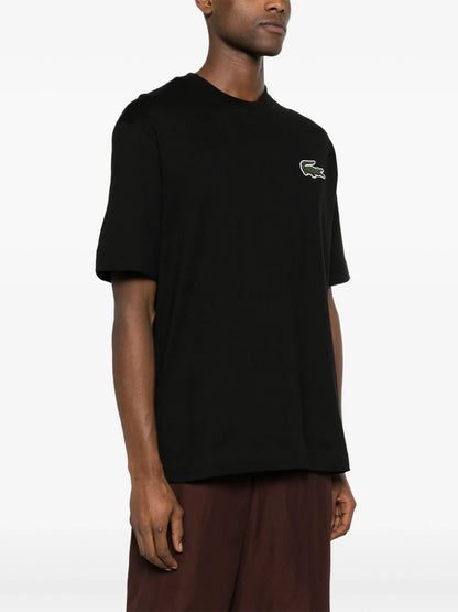 Lacoste logo-patch cotton T-shirt