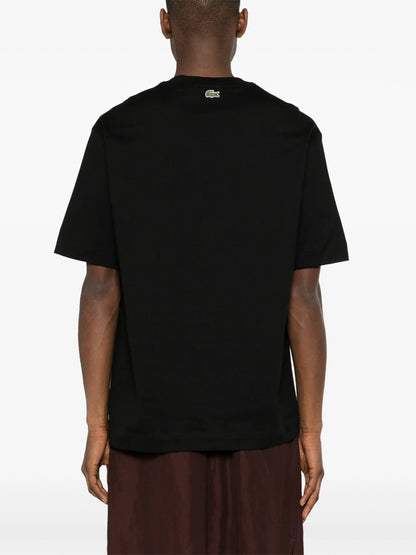 Lacoste logo-patch cotton T-shirt