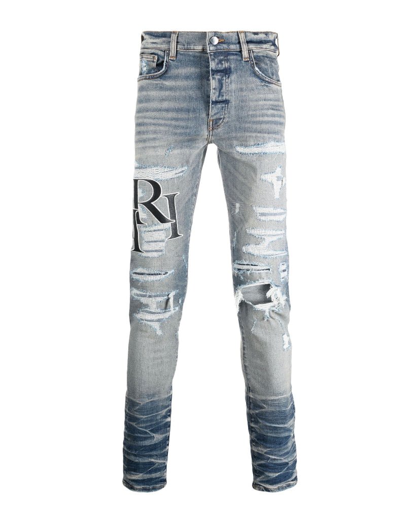 Logo-Patch Cotton-Blend Slim-Fit Jeans