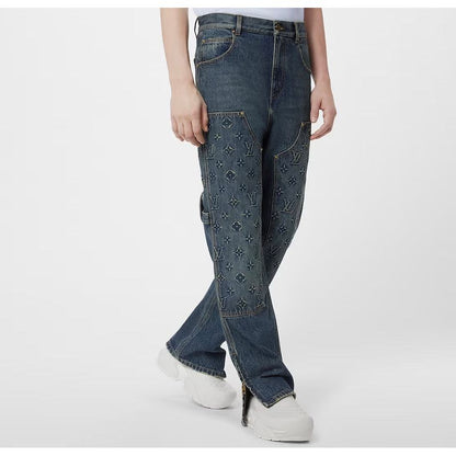 Louis Vuitton Workwear Denim Carpenter Pants