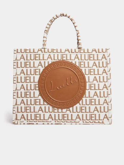 Luella Large Jacquard Branded Tote