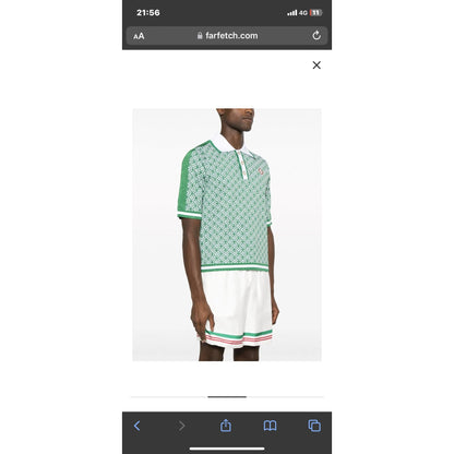 Monogram-Jacquard Polo Shirt