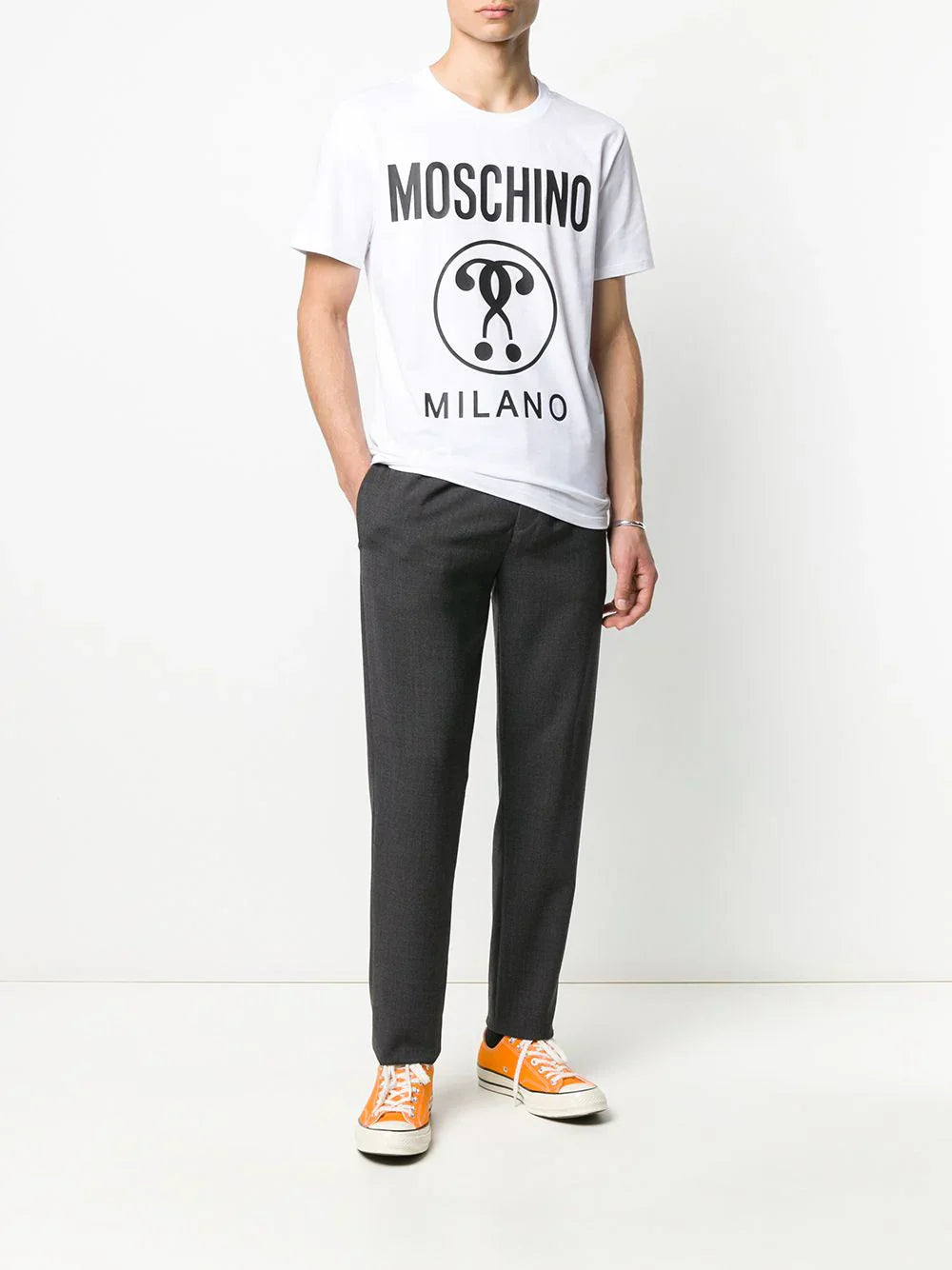 Moschino question mark logo T-shirt