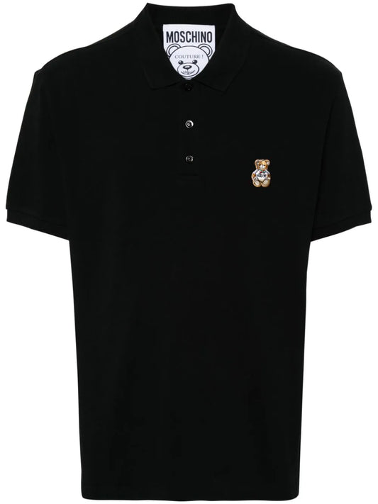 Moschino Teddy Bear-patch polo shirt