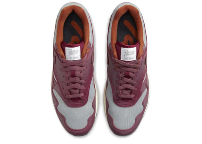 NIKE AIR MAX 1 PATTA WAVES RUSH MAROON